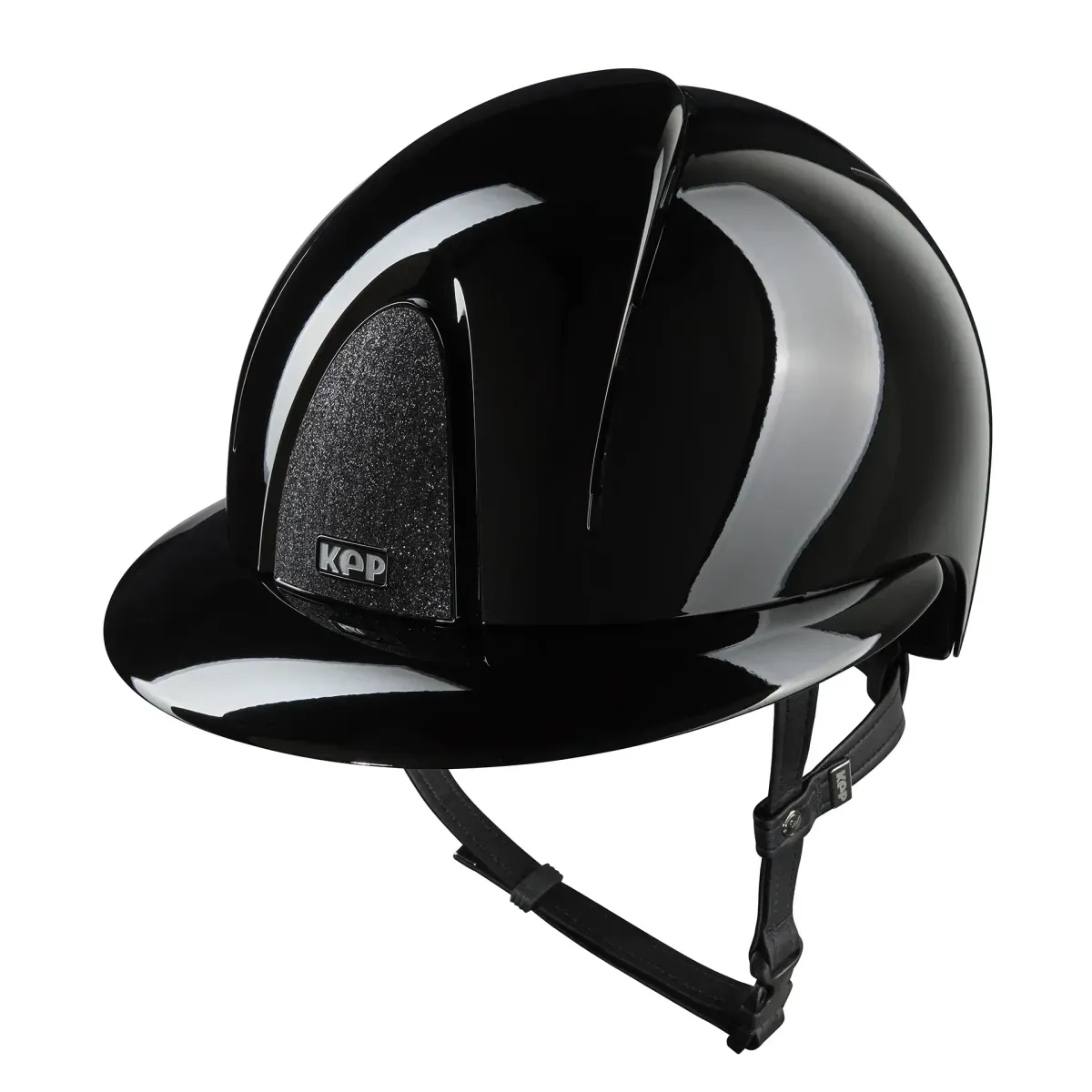 CAPACETE DE EQUITAÇÃO SMART NOVA  POLISH BLACK - STAR BLACK - TAMANHO L