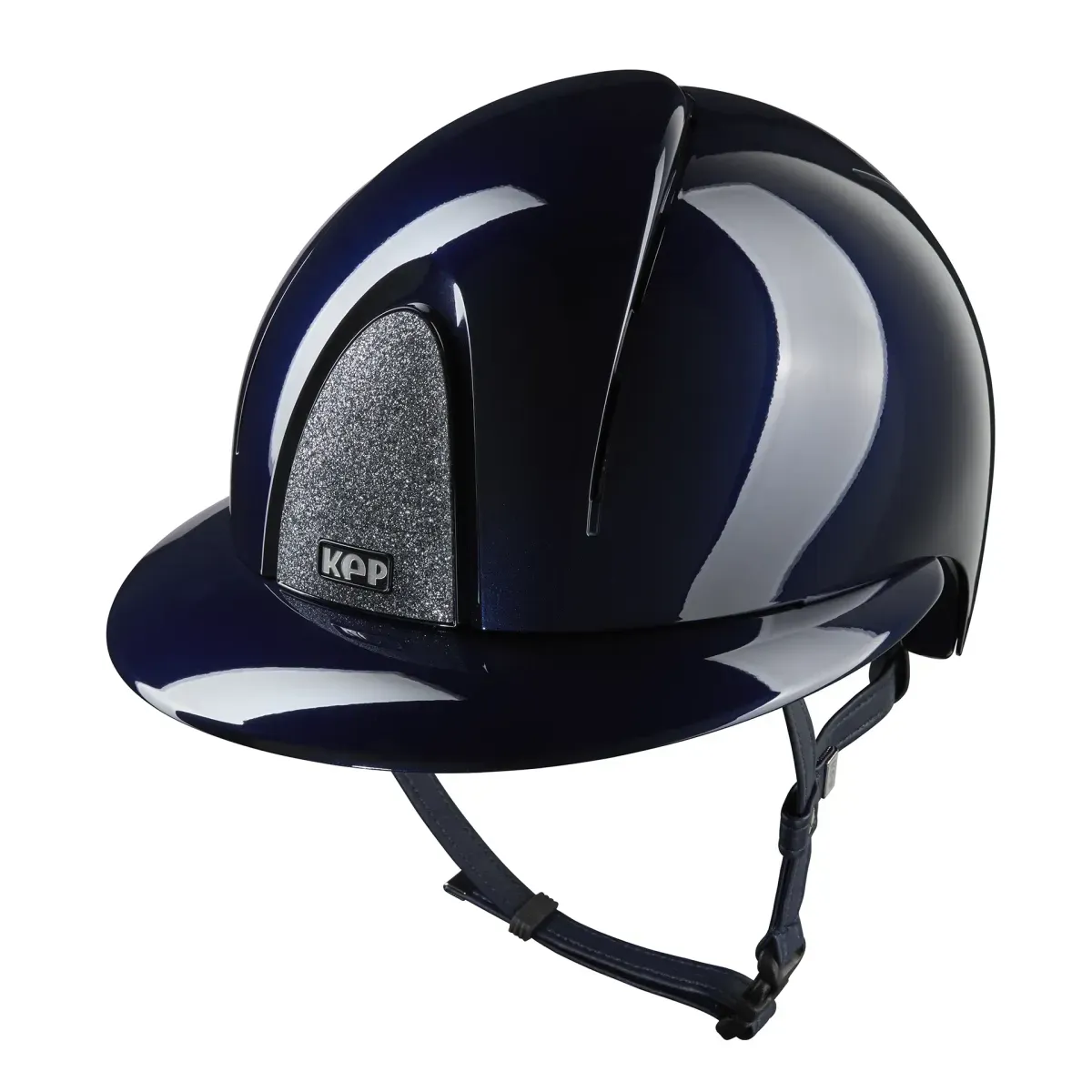 CAPACETE DE EQUITAÇÃO SMART NOVA  POLISH BLUE - STAR SILVER - TAMANHO L