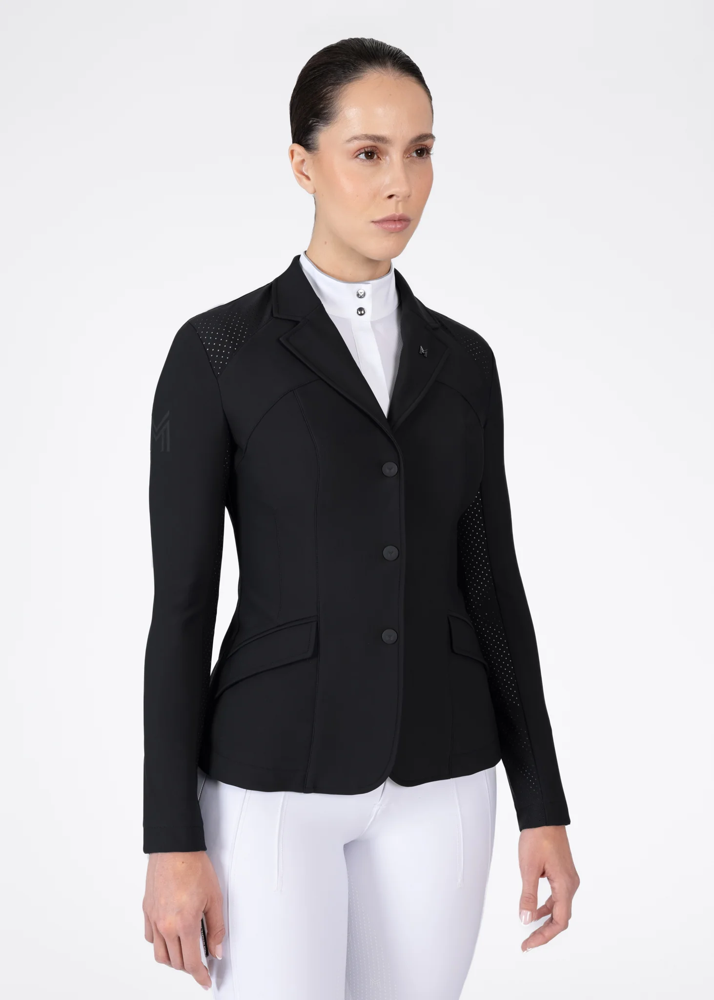 CASACO DE COMPETIÇAO AURA SHOW JACKET PRETO MAXIMILIAN EQUESTRIAN