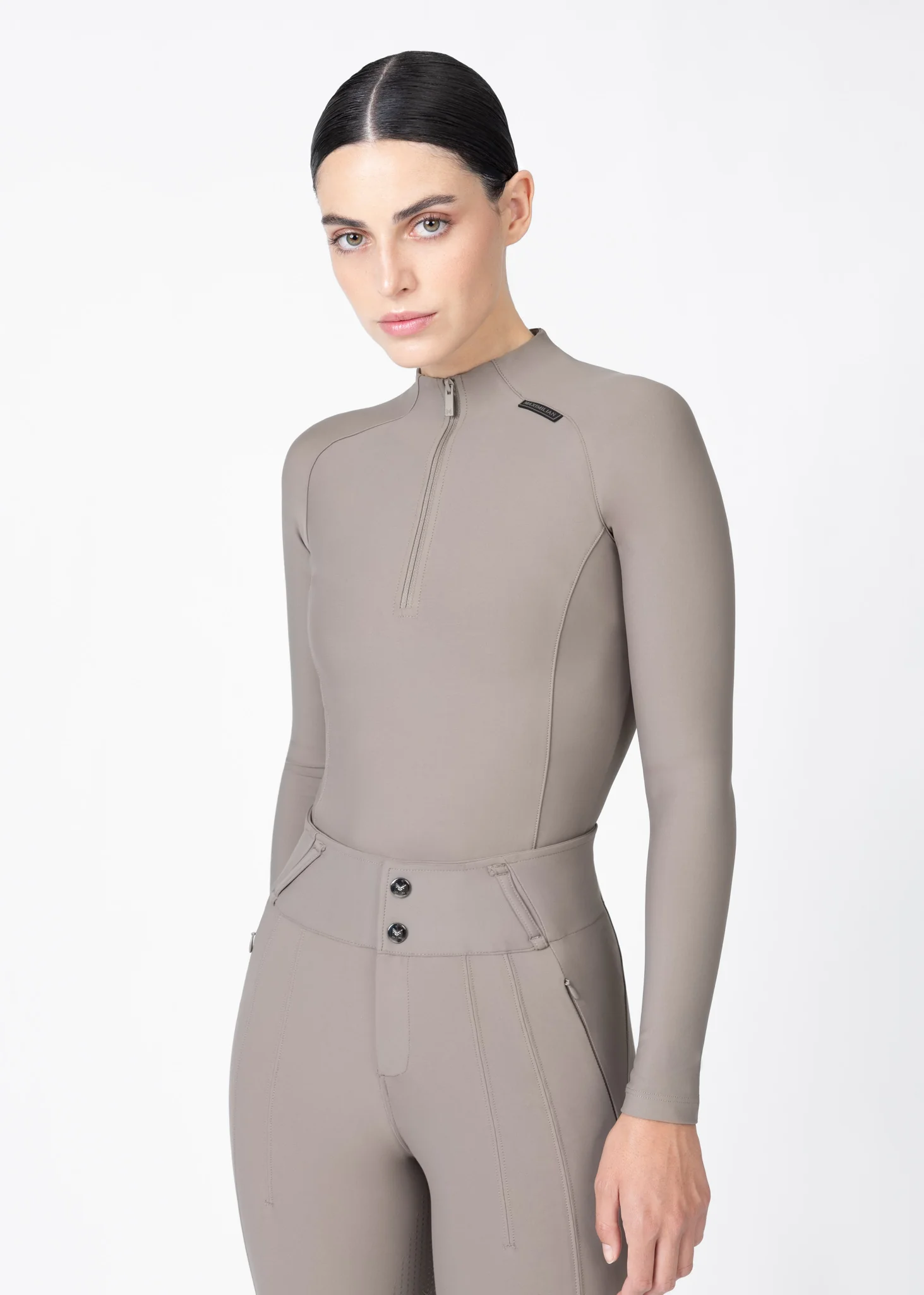 CAMISA ORIGIN SLEEVE BASE LAYER TAUPE MAXIMILIAN EQUESTRIAN