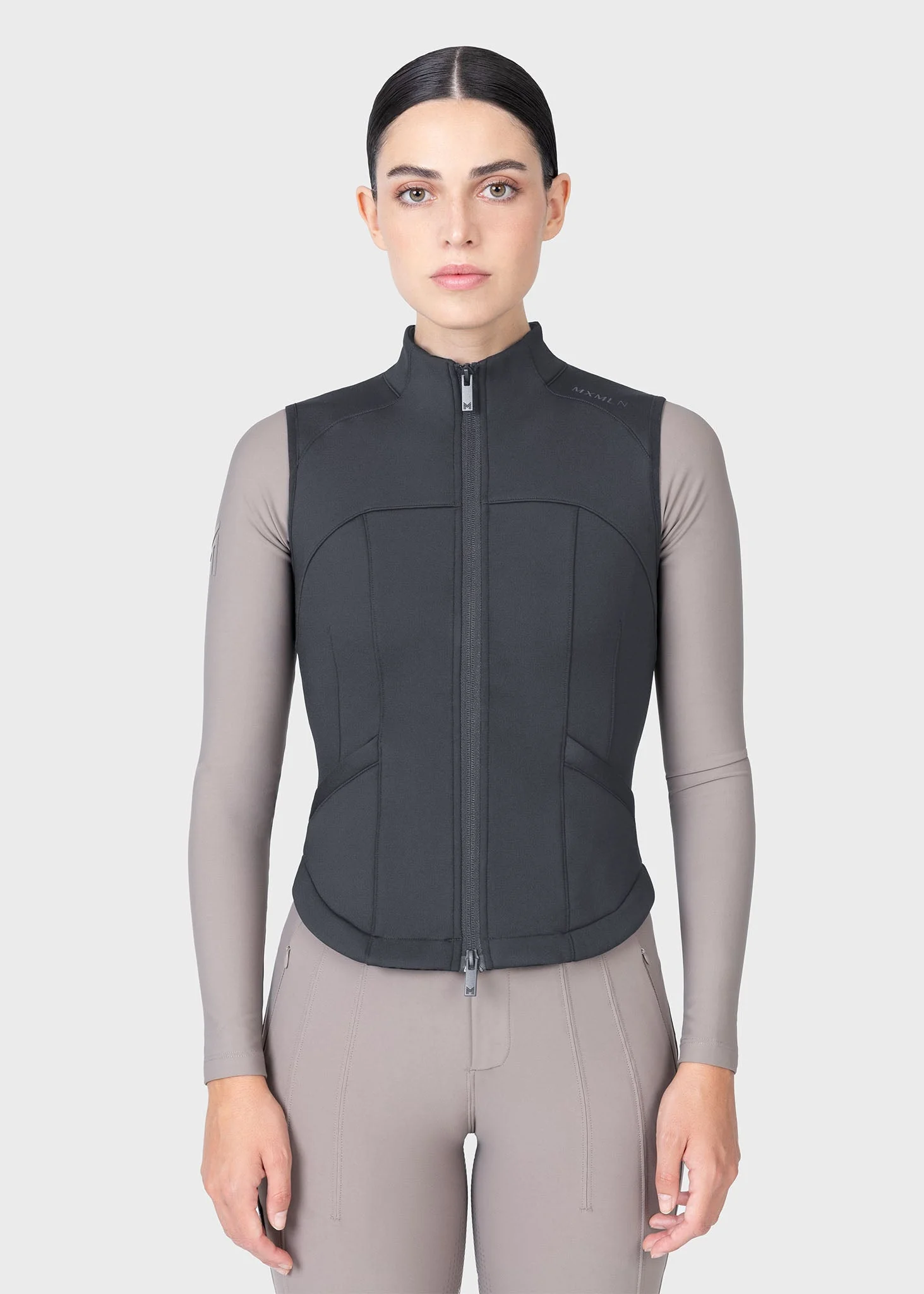 COLETE DE EQUITAÇÃO PARA SENHORA FIT TECHNICAL VEST GRAPHITE MAXIMILIAN EQUESTRIAN