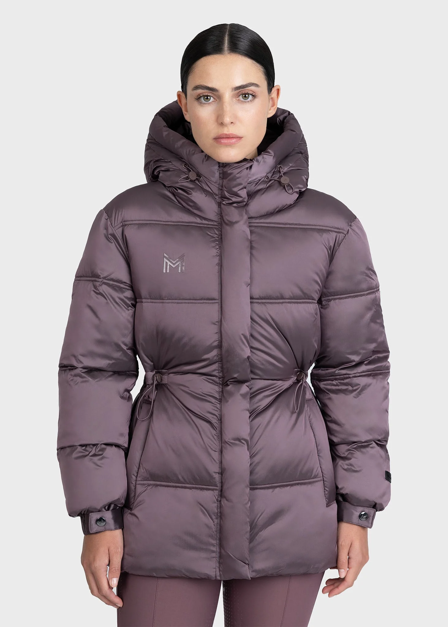 CASACO DE EQUITAÇÃO PARA SENHORA ASPEN PUFFER JACKET HEATHER MAXIMILIAN EQUESTRIAN