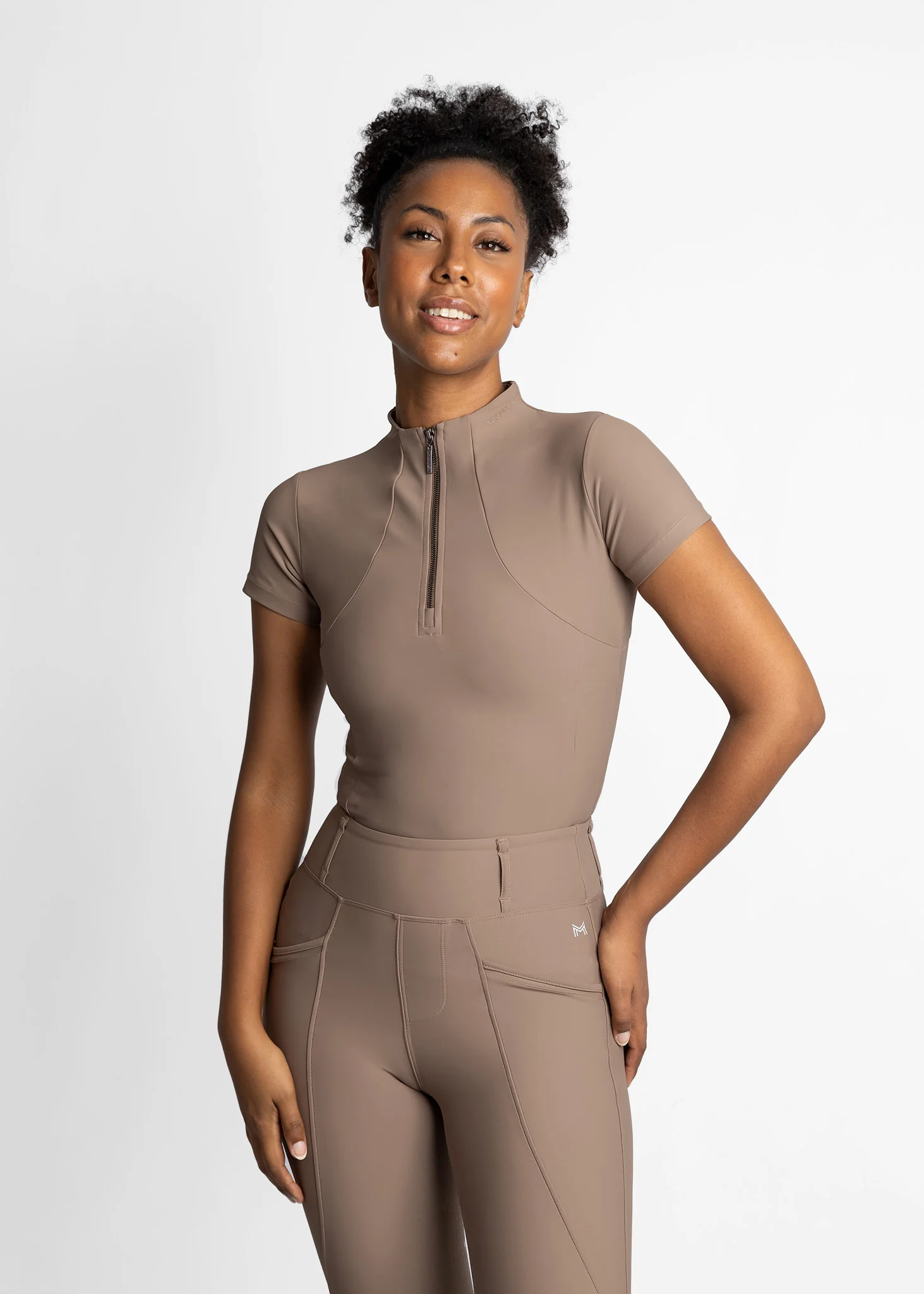 CAMISOLA DE EQUITAÇÃO PARA SENHORA  SHORT SLEEVE BASE LAYER MAXIMILIAN EQUESTRIAN