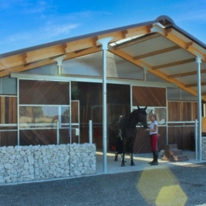 NAVE DE MADEIRA PARA CAVALOS MANOIR