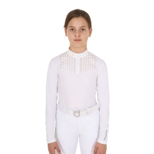 POLO DE COMPETIÇAO SLIM FIT PARA MENINA EQUESTRO
