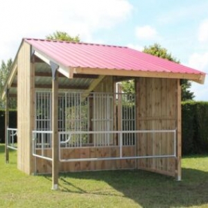 ABRIGO DE MADEIRA PARA CAVALOS CHEVAUX EQUISTATION