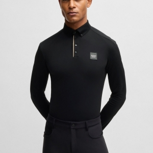 CAMISA EQUESTRE EM TECIDO ELASTICO DE SECAGEM RAPIDA BOSS EQUESTRIAN